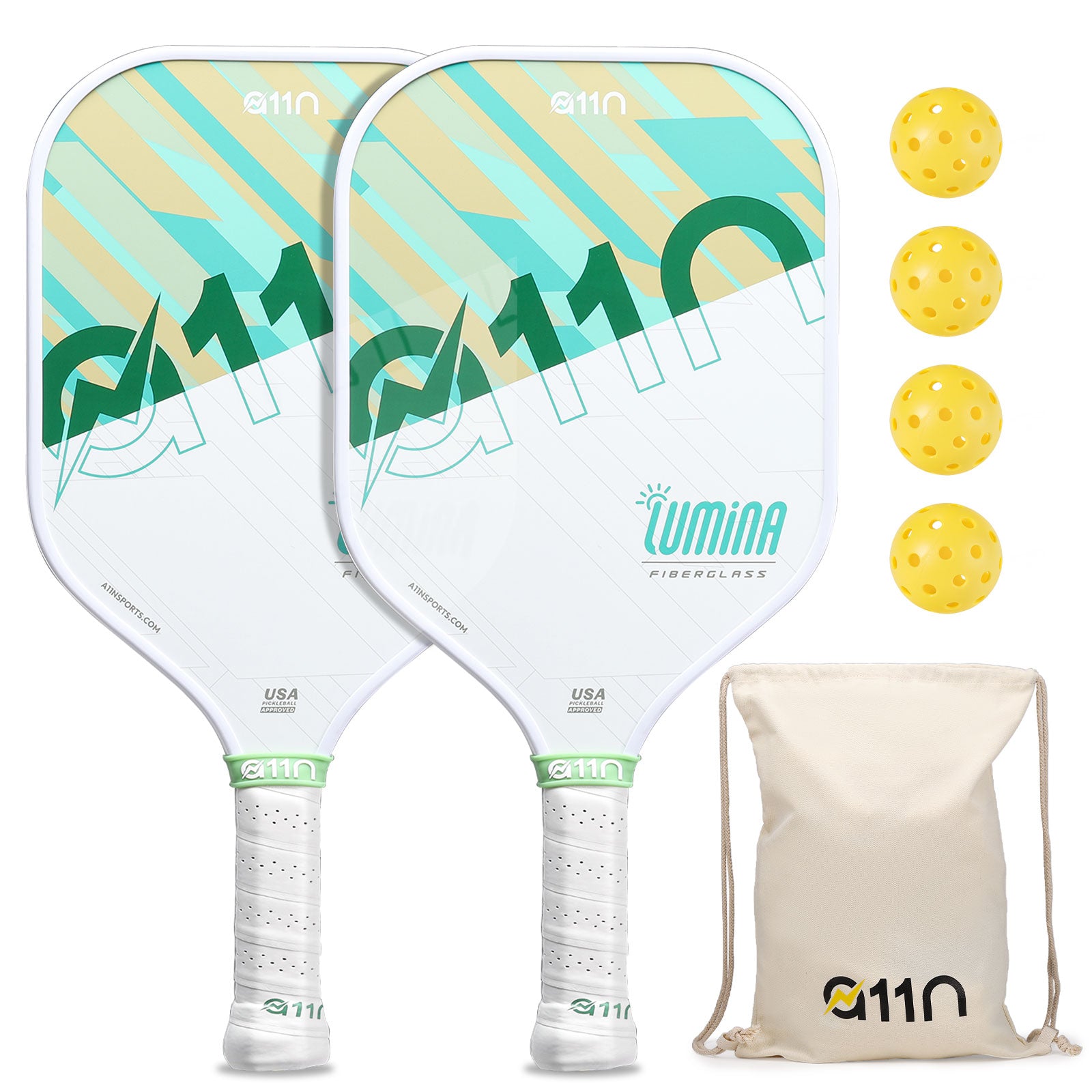 A11N Lumina Pickleball Paddles Set