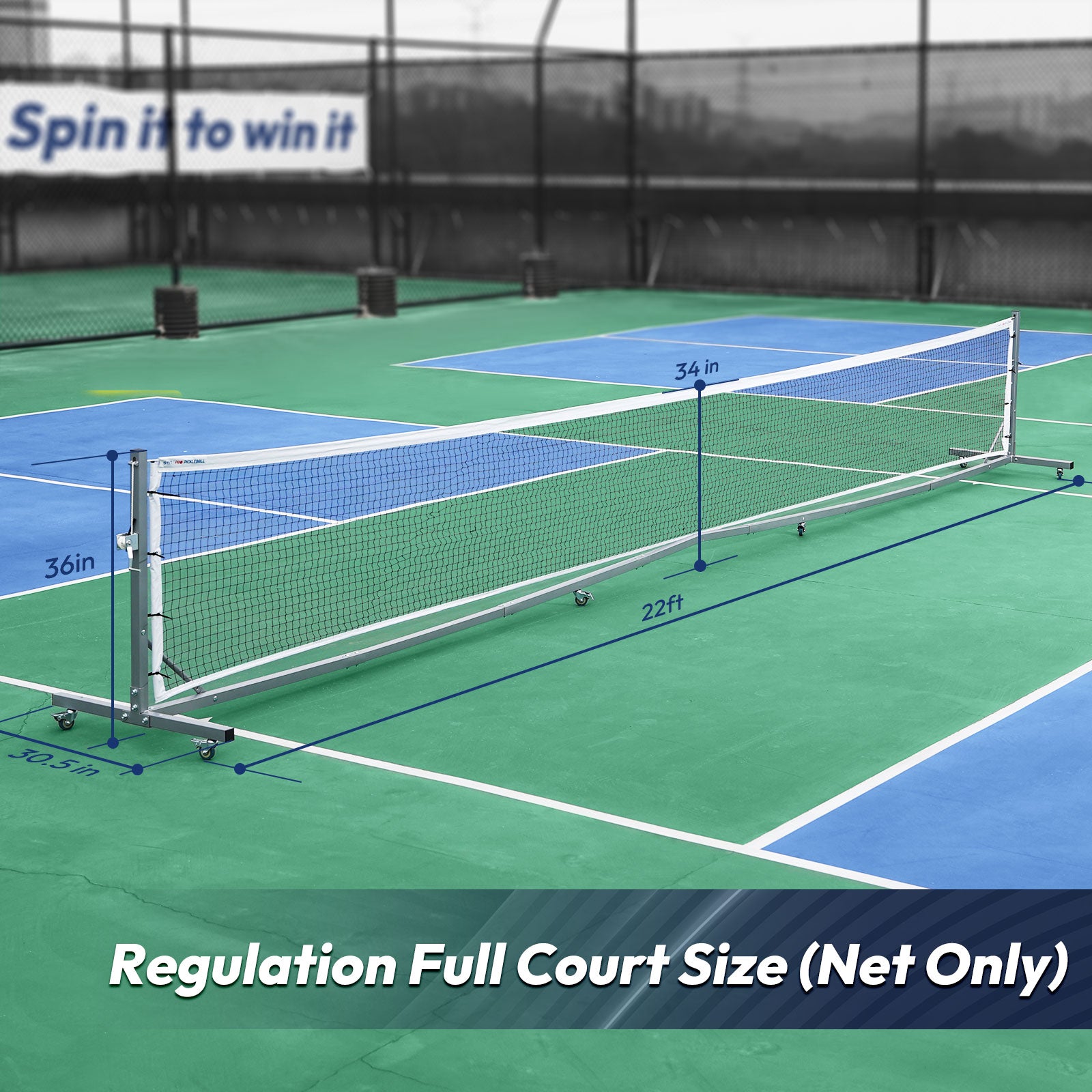 A11N Pro Pickleball Replacement Net (Only a Net)