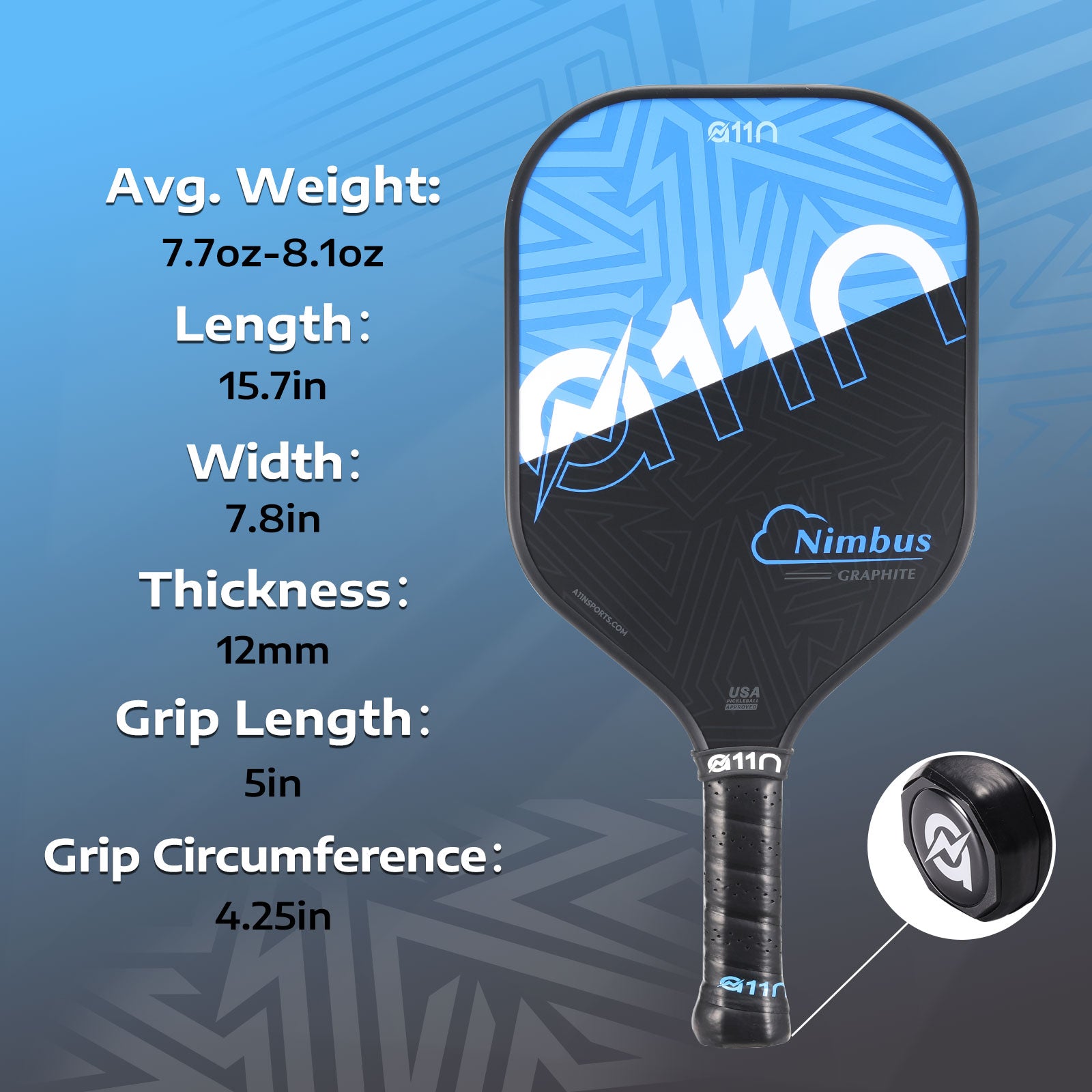 A11N Nimbus Pickleball Paddles Set