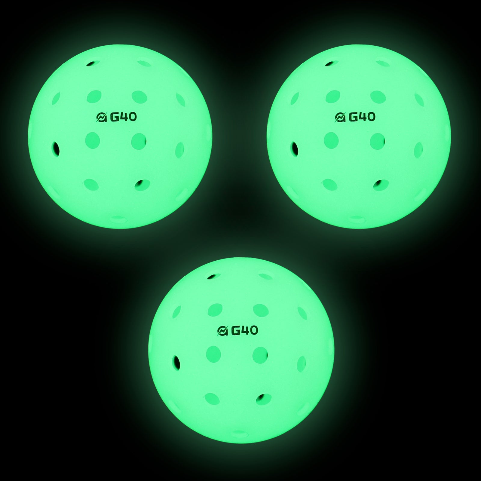 A11N G40 Luminous Outdoor Pickleballs-USA Pickleball Approved