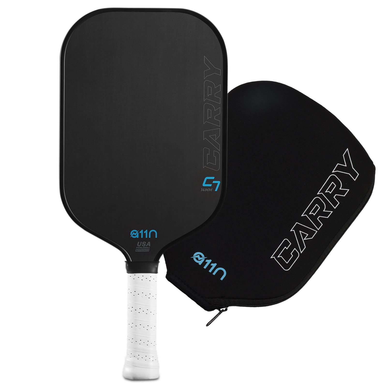 A11N Carry C7 Raw Carbon Fiber Pickleball Paddle