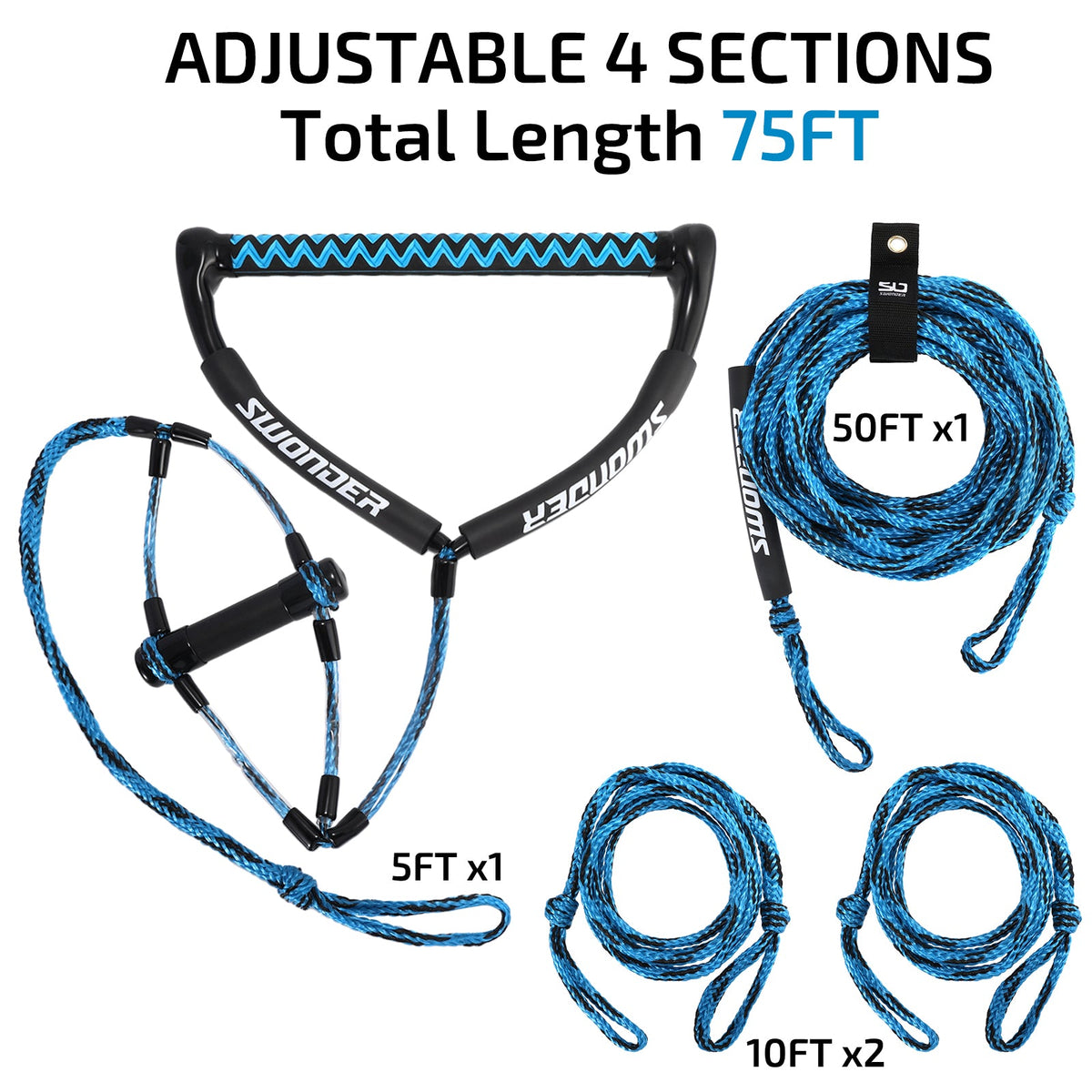 Swonder Wakeboard Rope 75ft A11N SPORTS
