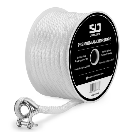 Swonder Anchor Rope 3/8 Inch 50FT 100FT