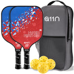 Load image into Gallery viewer, HyperFeather R Pickleball Set of 2 Paddles, 4 Outdoor Balls and 1 Backpack
