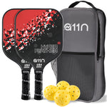 Load image into Gallery viewer, HyperFeather R Pickleball Set of 2 Paddles, 4 Outdoor Balls and 1 Backpack
