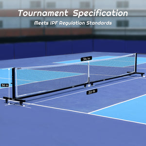 A11N Semi-Permanent Tournament Pickleball Net