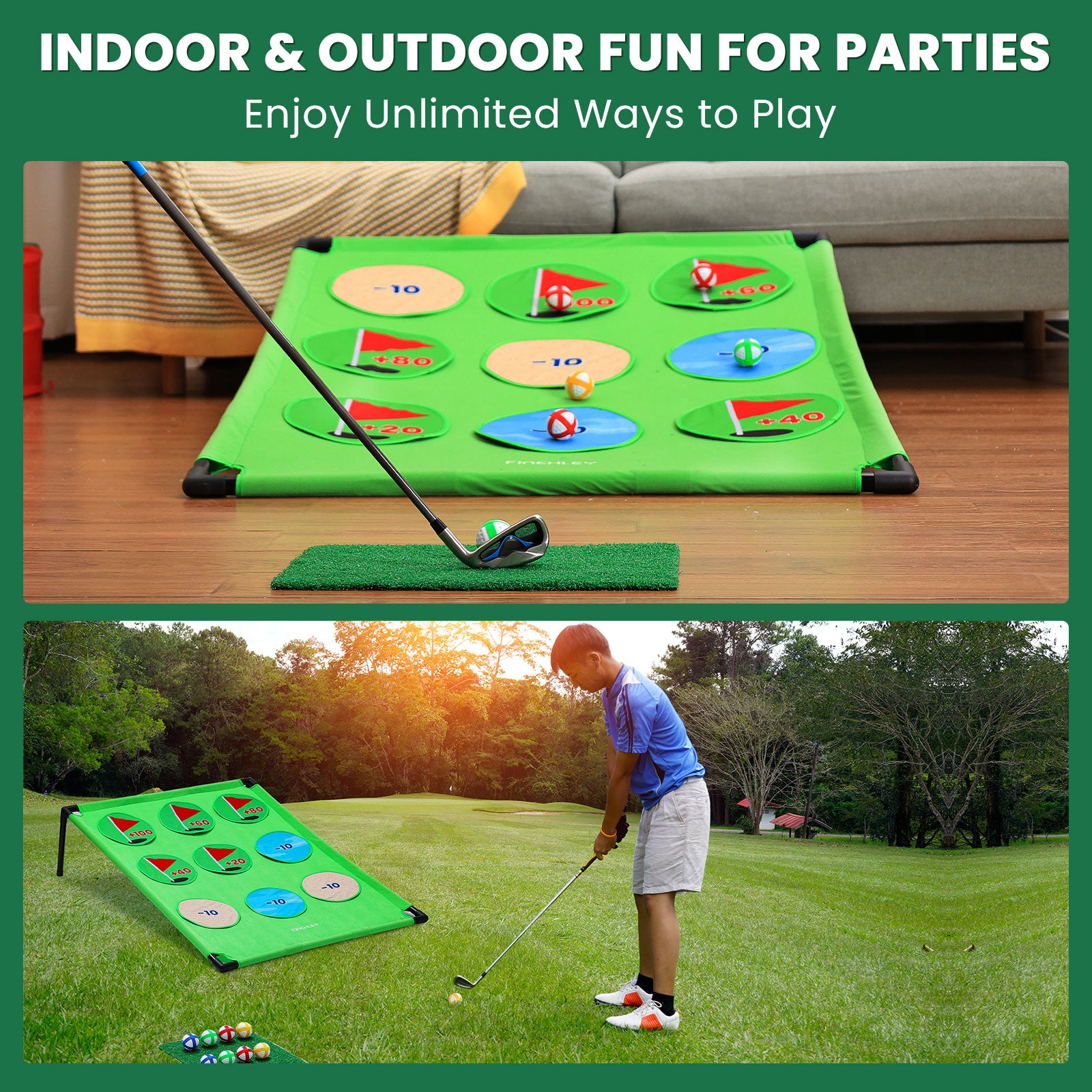 Finchley Golf Chipping Cornhole Game Set