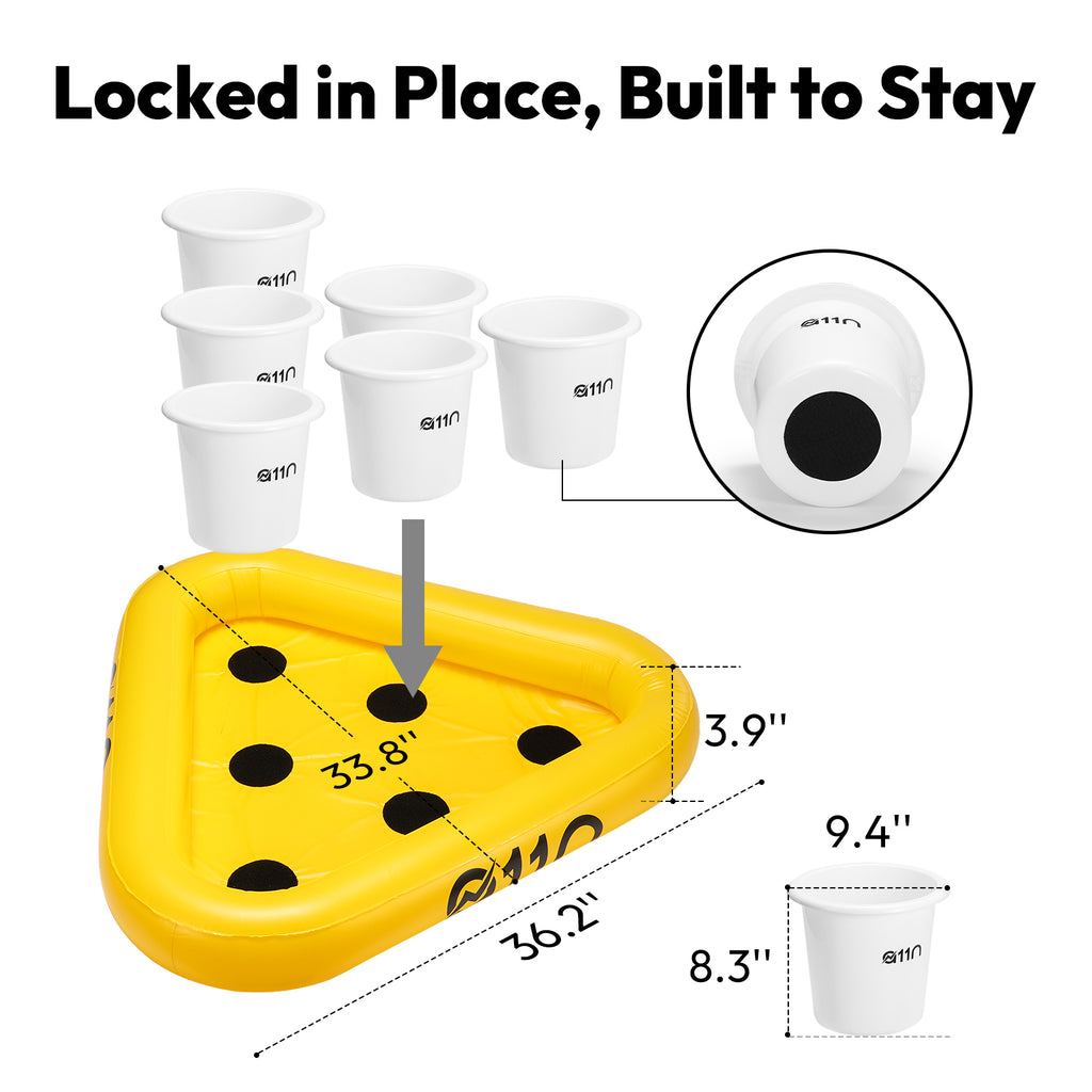 A11N Sports Bucket Toss Game Set with Inflatable Rack | A11N SPORTS