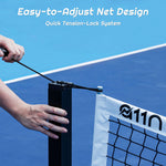 Load image into Gallery viewer, A11N Semi-Permanent Tournament Pickleball Net
