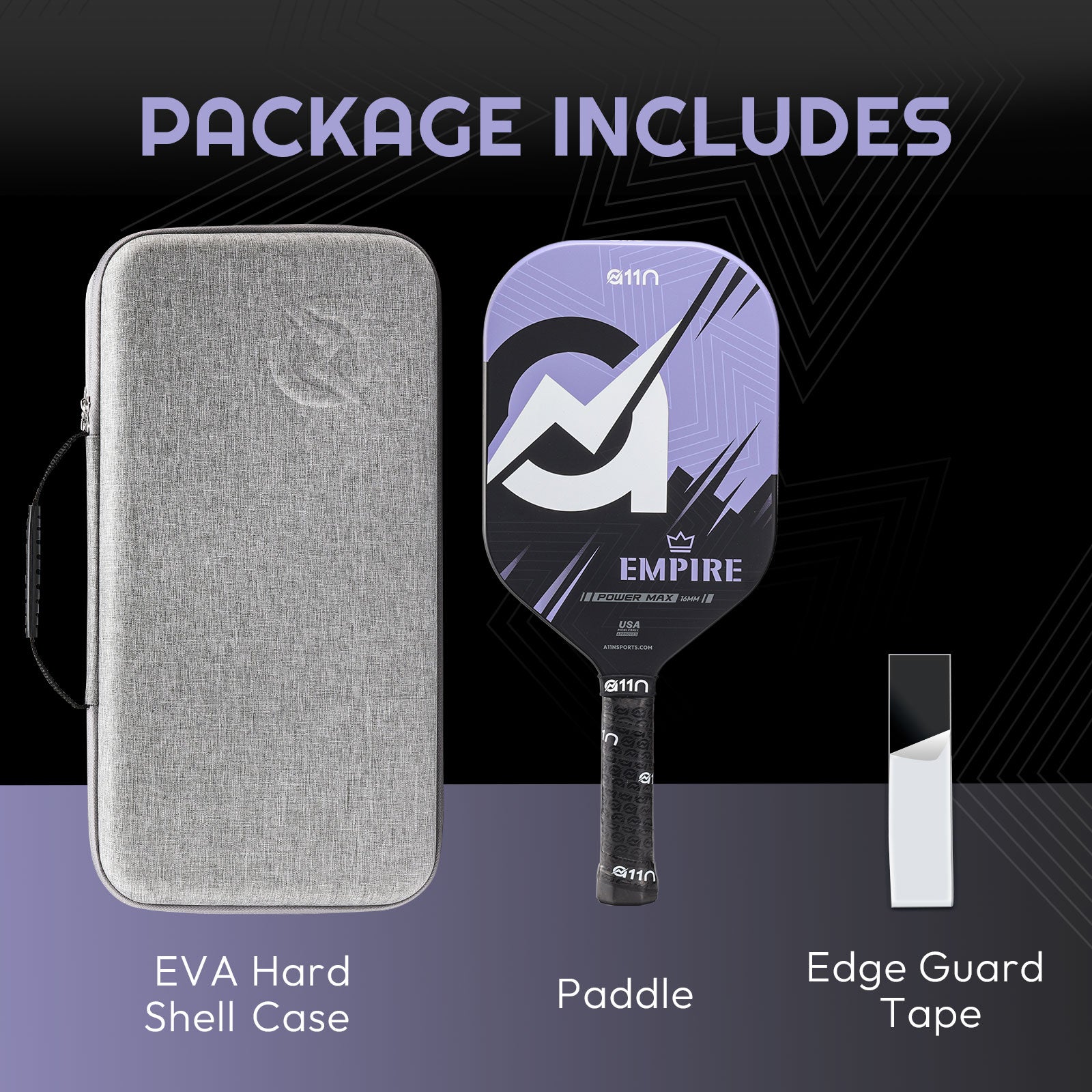 A11N EMPIRE Edgeless Carbon Fiber Pickleball Paddle[Presale!]