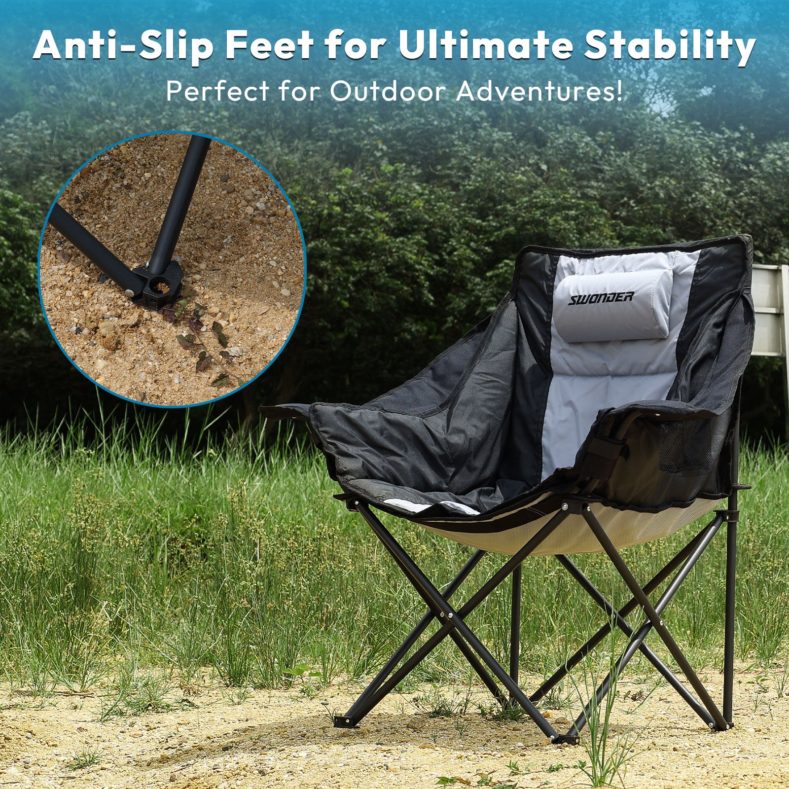 Swonder Oversized Moon Camping Chair