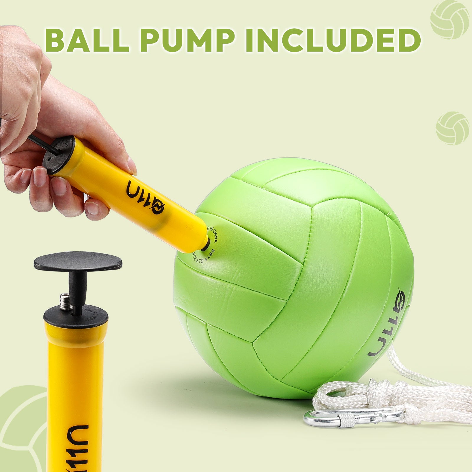 A11N Heavy-Duty Tetherball Set with Ball & Rope