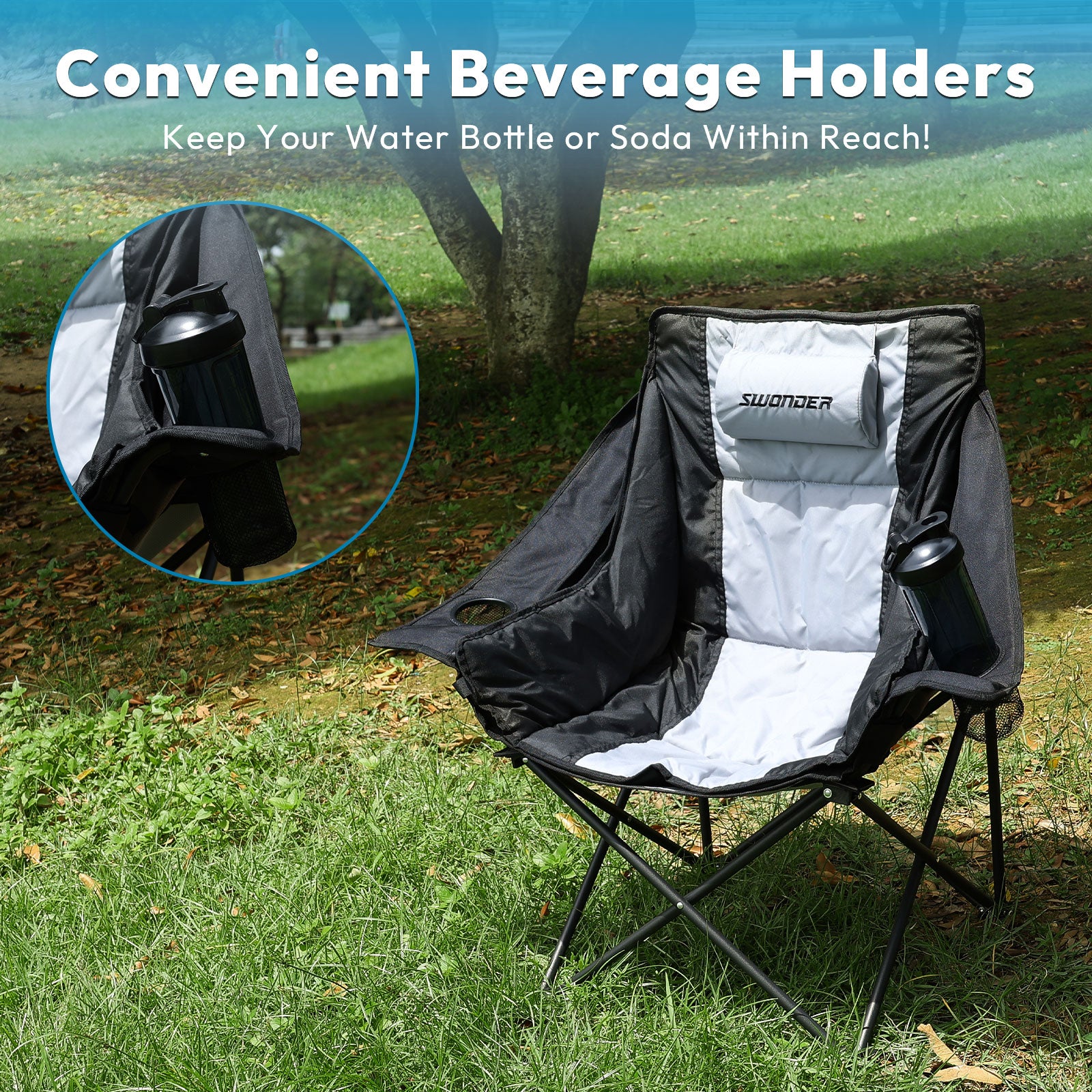 Swonder Oversized Moon Camping Chair