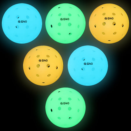 A11N G40 Luminous Outdoor Pickleballs-USA Pickleball Approved