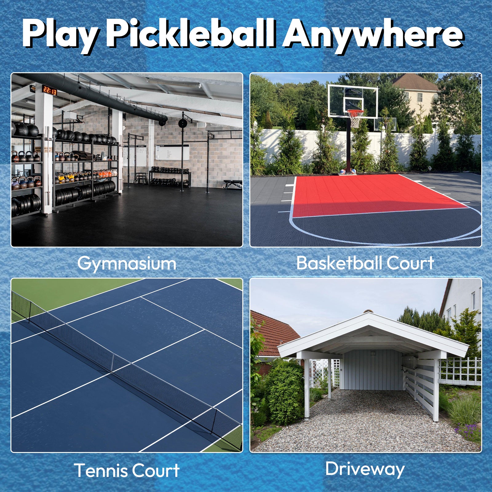 A11N Temporary Pickleball Court Lines A11N SPORTS A11N Temporary Pickleball Court Lines A11N SPORTS