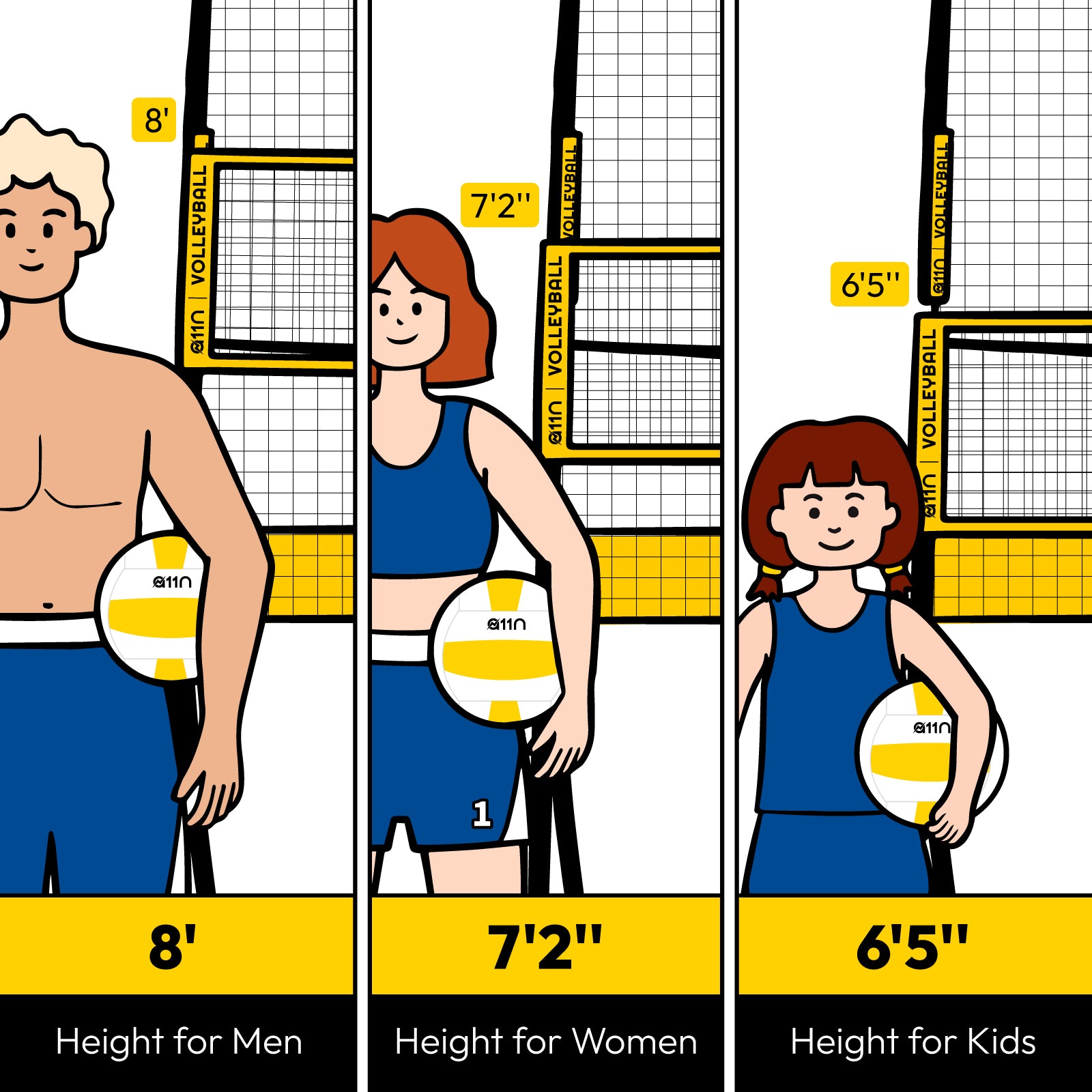 A11N Adjustable Volleyball Practice Net Station