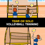 Load image into Gallery viewer, A11N Adjustable Volleyball Practice Net Station
