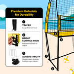 Load image into Gallery viewer, A11N Adjustable Volleyball Practice Net Station
