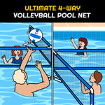 Load image into Gallery viewer, A11N 11.4ft 4-Way Volleyball Pool Net
