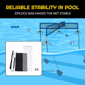 A11N 11.4ft 4-Way Volleyball Pool Net