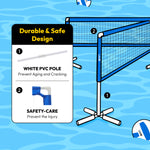 Load image into Gallery viewer, A11N 11.4ft 4-Way Volleyball Pool Net
