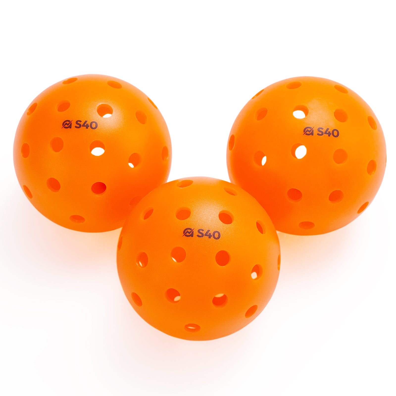 S40 Outdoor Pickleball Balls- USA Pickleball Approved, 3/6/12/50 Pack, Neon Green/Fuchsia/Tangerine