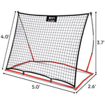 Load image into Gallery viewer, 5ft x 4ft Portable Soccer Rebounder
