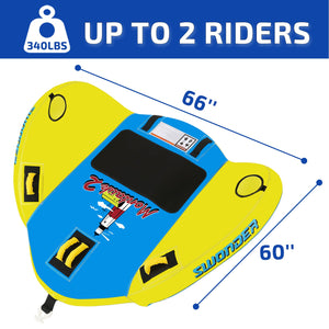 Montauk2 Towable Tube for Boating, 1-2 Rider