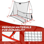 Load image into Gallery viewer, 7ft x 5ft soccer rebounder specs
