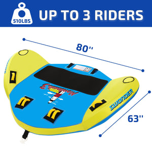 Montauk3 Towable Tube for Boating, 1-3 Rider