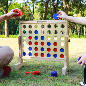 A11N SPORTS Sporting Goods > Outdoor Recreation > Outdoor Games > Lawn Games Friendswood 4 in a Row Classic Connect 4 Game, 20 x 20 inch Board