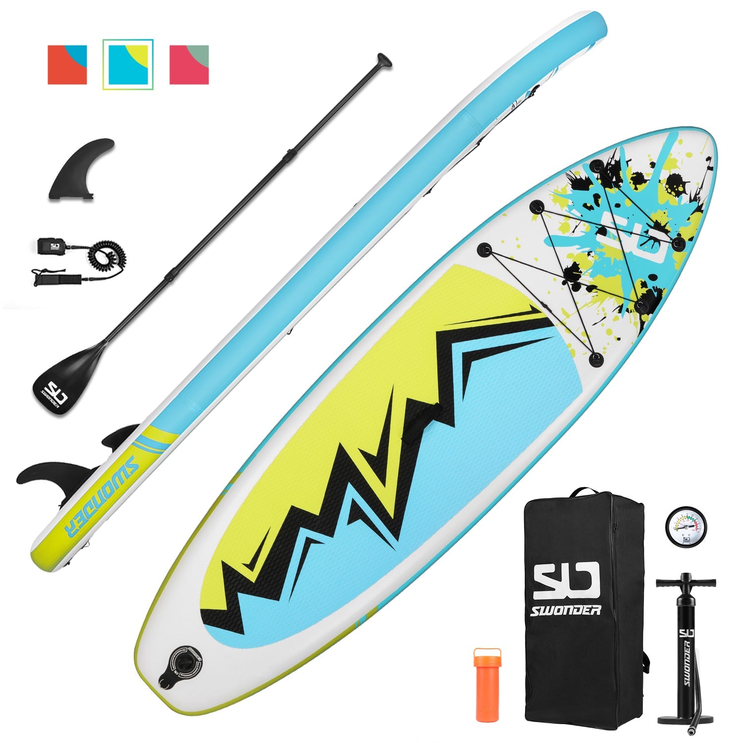 10'  Inflatable Stand Up Paddle Board Set - swonder
