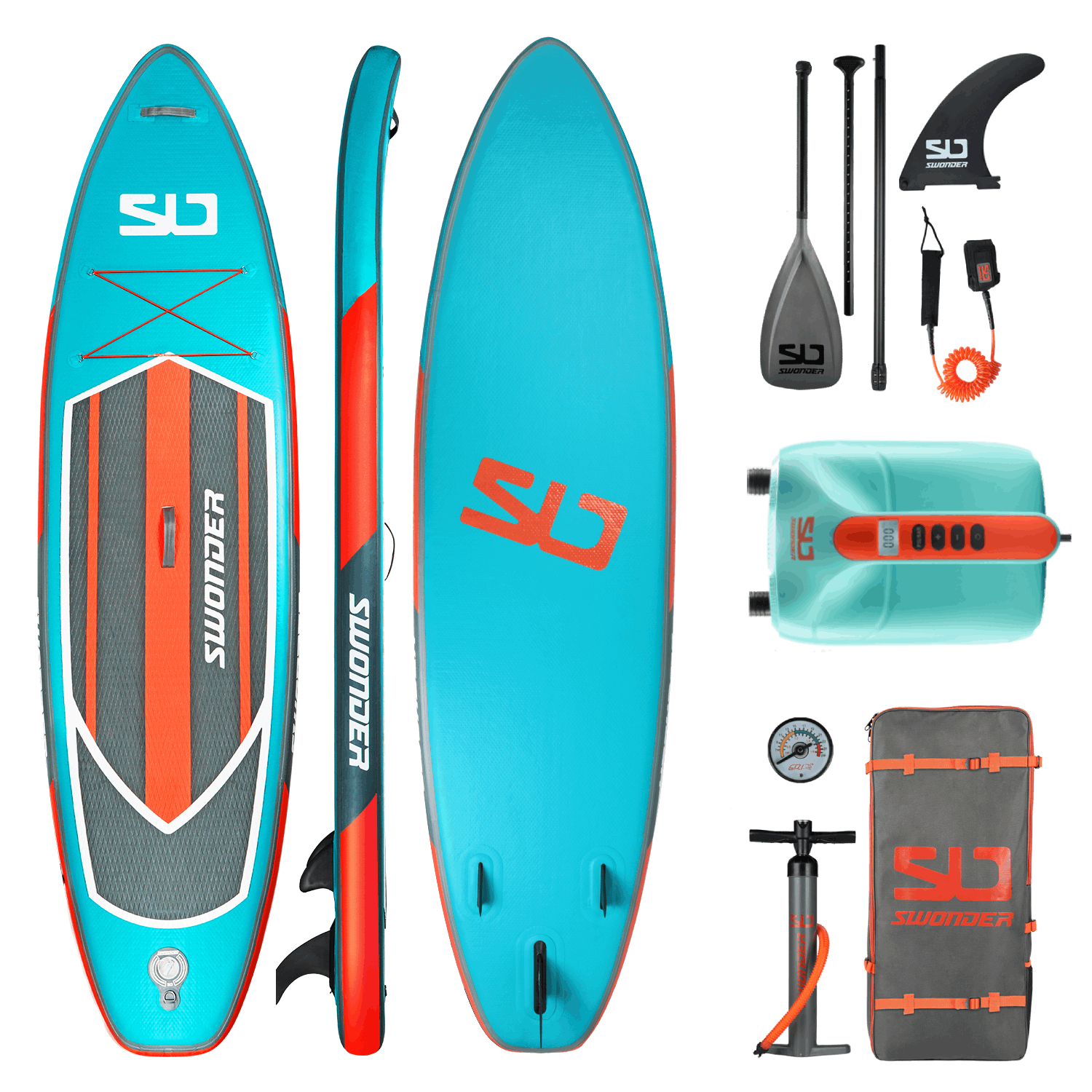Bundle Deal - 11'6 Inflatable Stand up Paddle Board Set & E-Pump