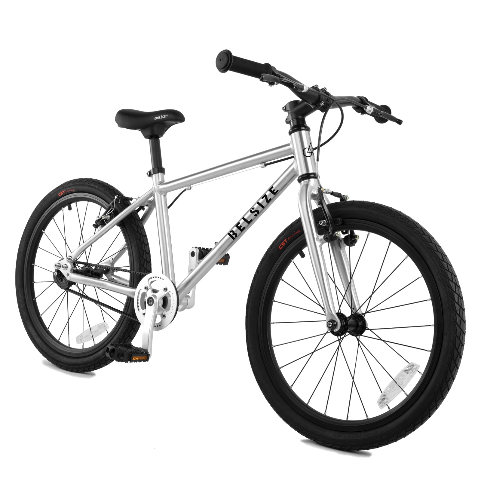 20-inch Belt-Driven Kids' Bike - Belsize Official Silver Sporting Goods > Outdoor Recreation > Cycling > Bicycles