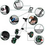 Load image into Gallery viewer, A11N SPORTS Golf Bag Carts FINCHLEY 3 Wheel Golf Push Cart
