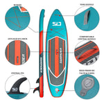 Load image into Gallery viewer, 11&#39;6 Inflatable Stand up Paddle Board Set - swonder
