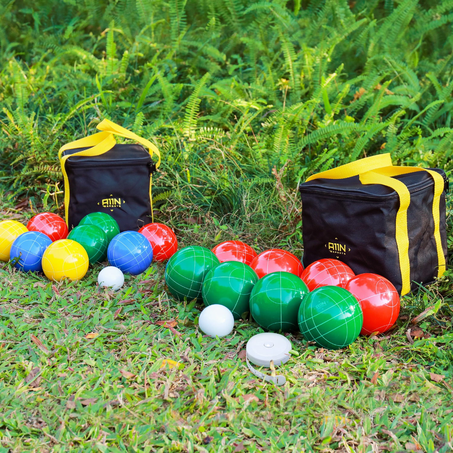 A11N SPORTS Sporting Goods > Outdoor Recreation > Outdoor Games > Lawn Games 107mm Official Size Bocce Ball Set