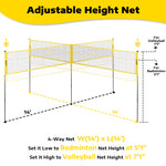 Load image into Gallery viewer, A11N SPORTS 4-Way Volleyball and Badminton Net
