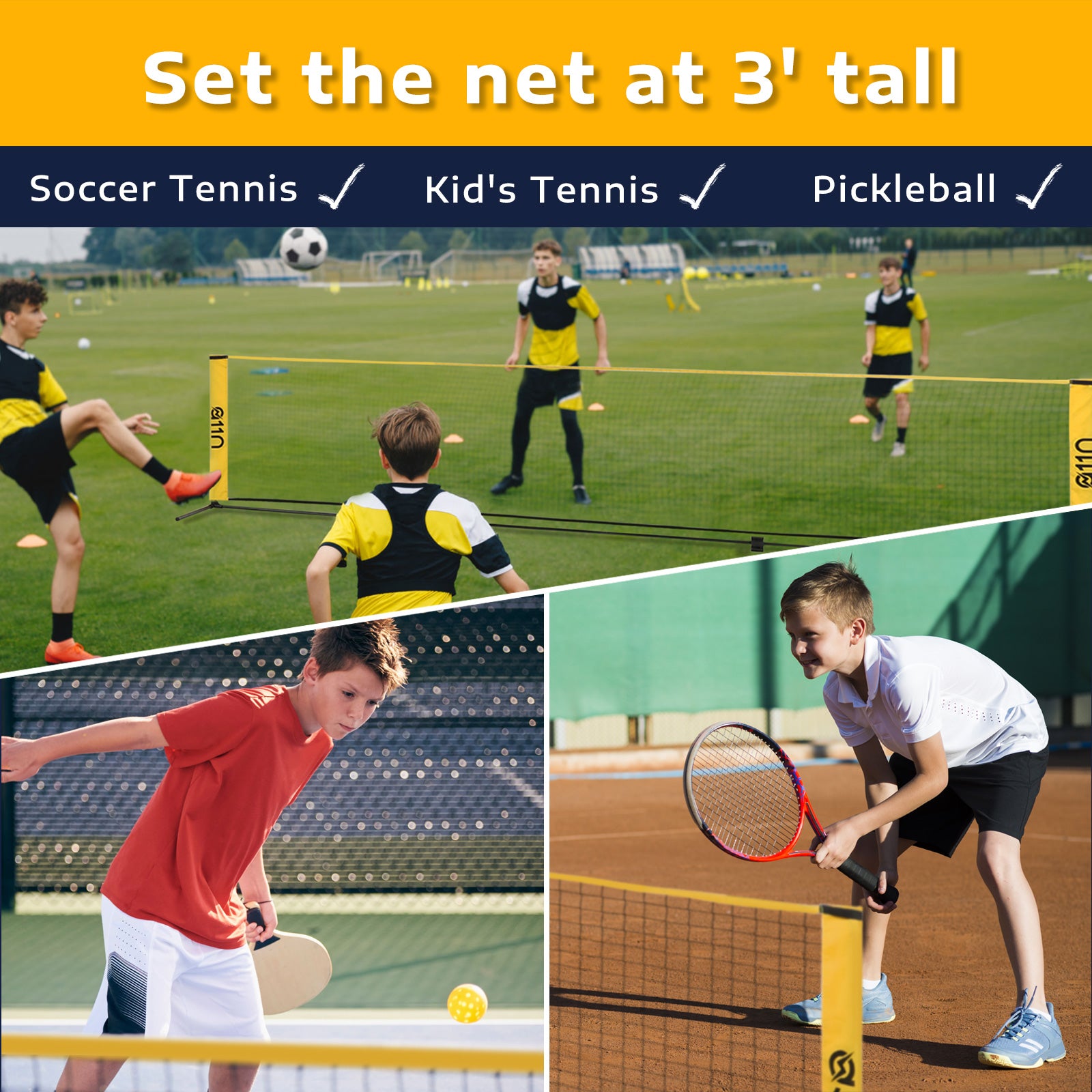 Portable Pliant Simple 4m 5m 6m Tennis Net Badminton Net